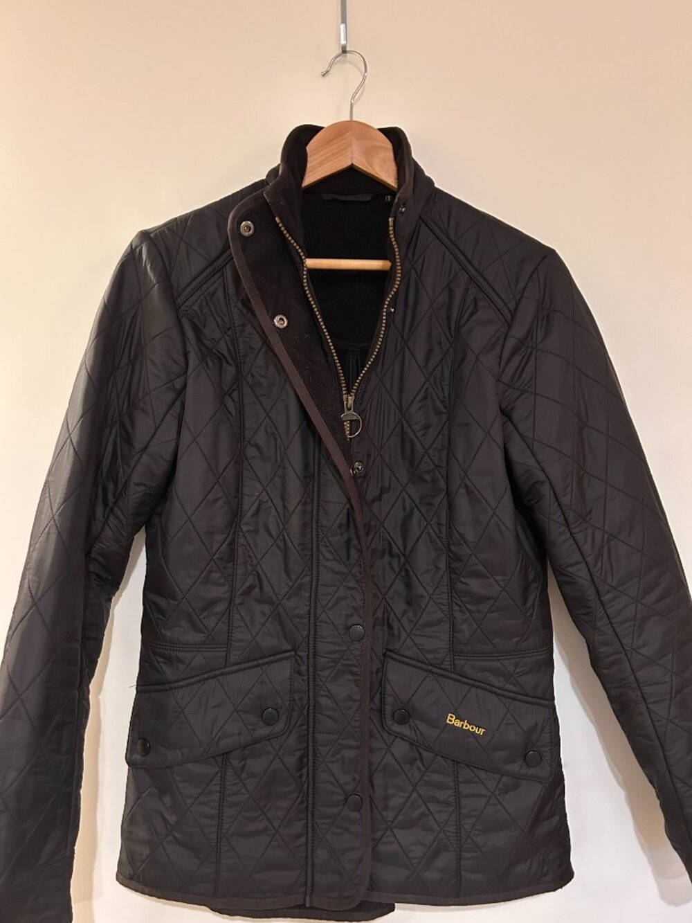 Barbour Black Cavalry Polarquilt Jacket SZ8